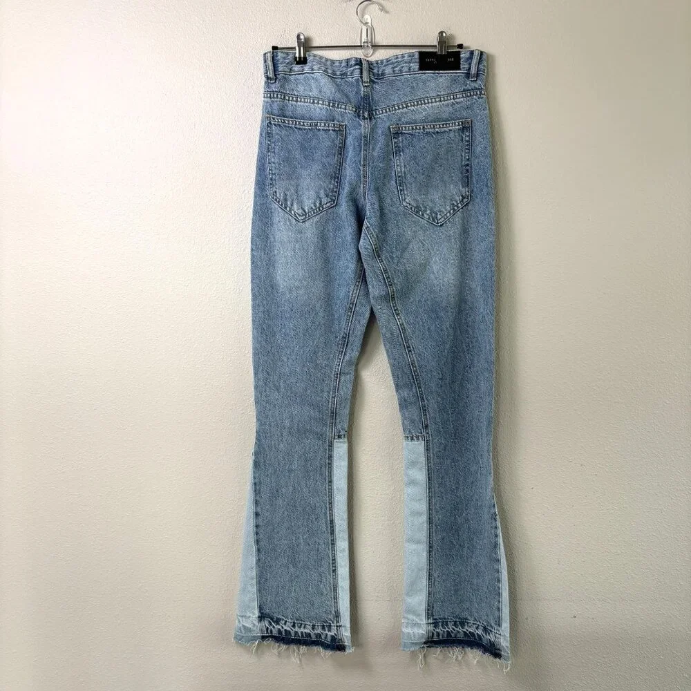 Supply & Denim Sacco Jeans Mens Size 32 Medium Frayed Hem Cotton Casual NWT‎